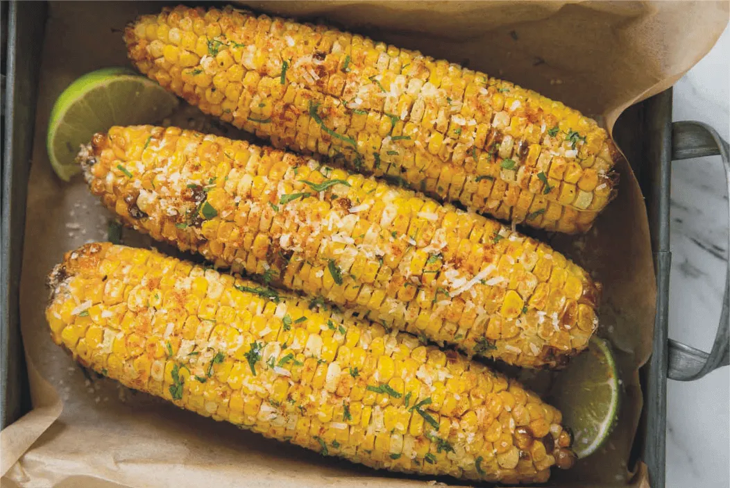 Reheating of frozen corn on the cob