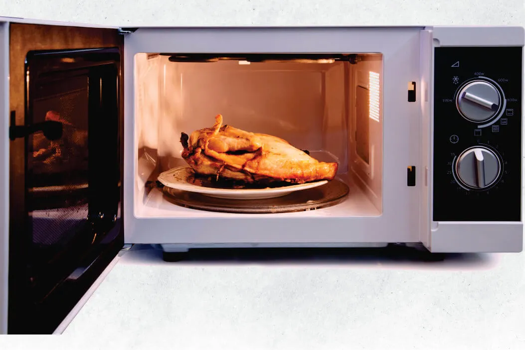 rotisserie chicken in microwave