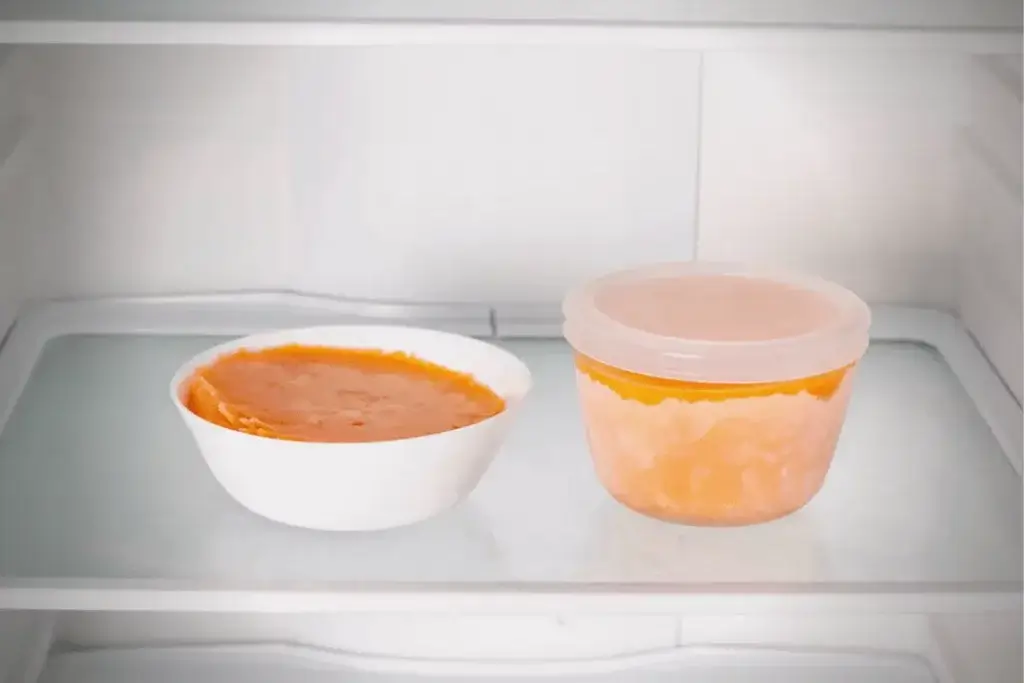 Soup Defrost in the Refrigerator