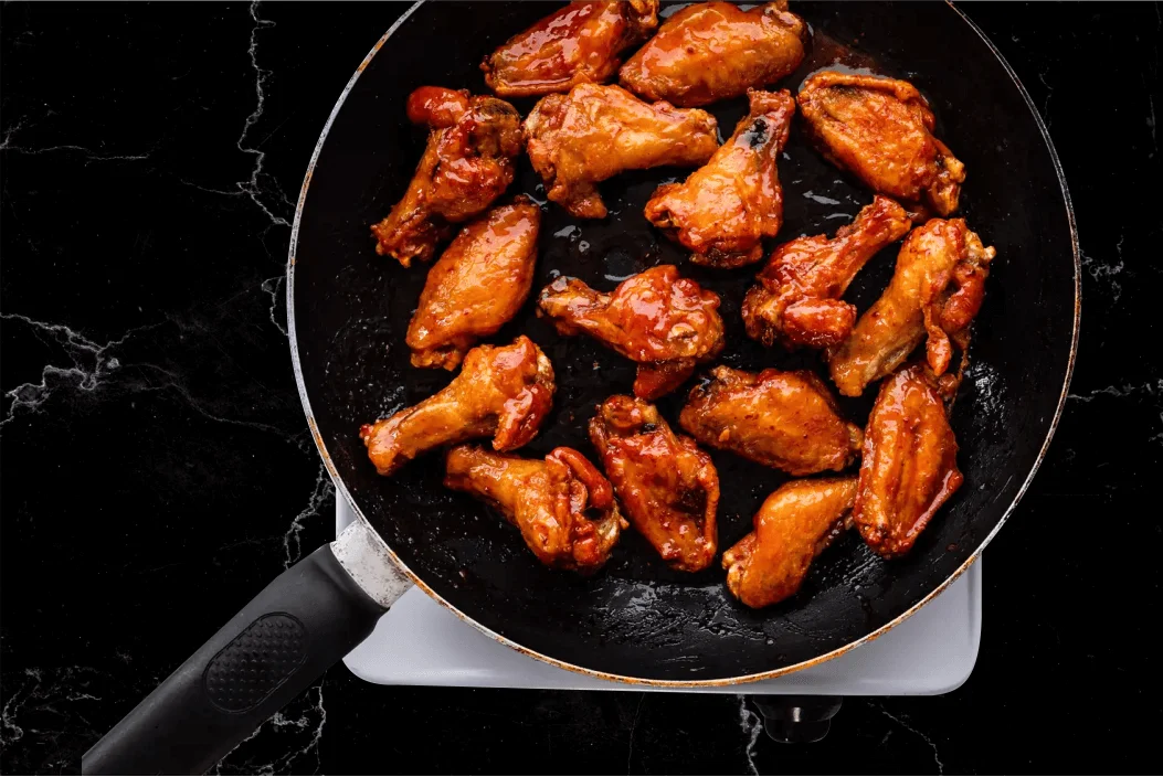 Reheat Chicken Wings in Pan