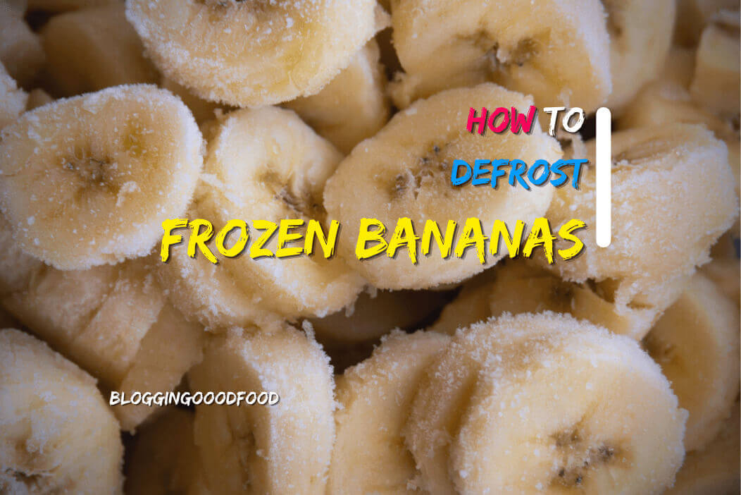 How to Defrost Frozen Bananas