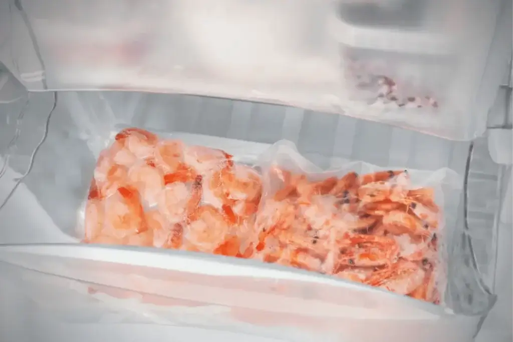 Refrigerator Thawed Shrimps